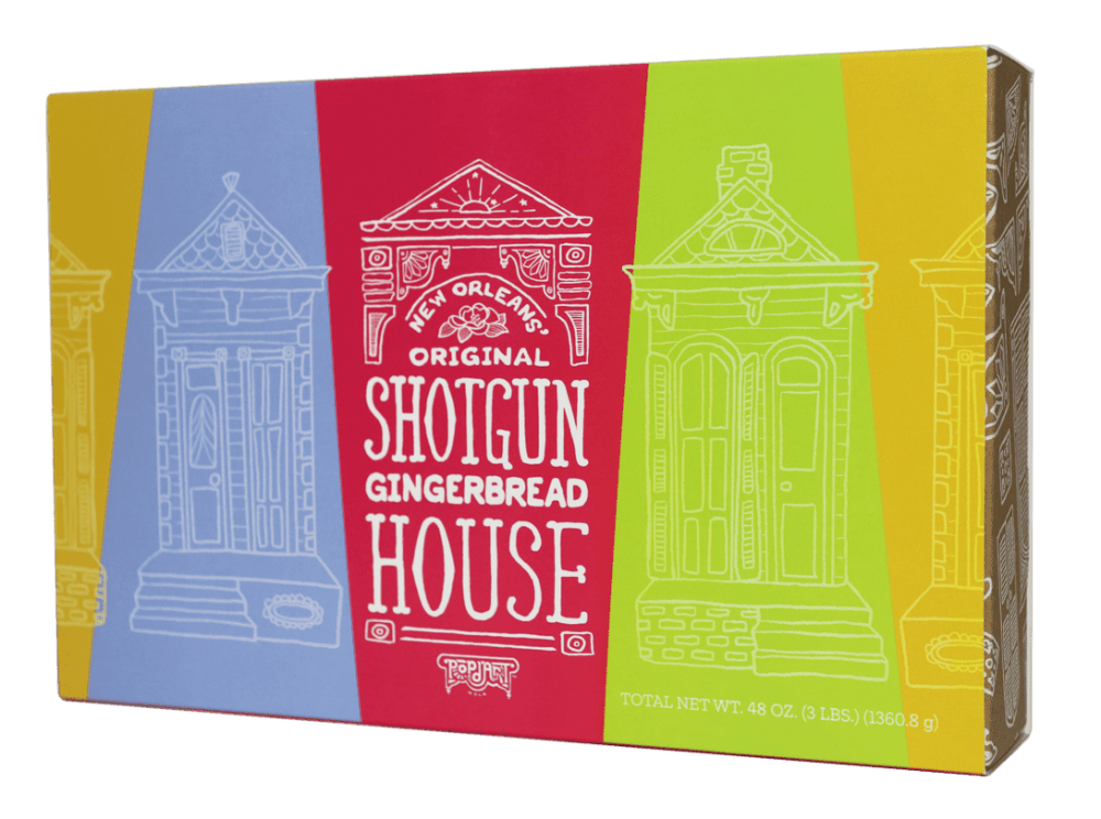 New Orleans Original Shotgun Gingerbread House packaging